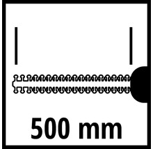 Symbol für ein 500 Millimeter langes Kabel