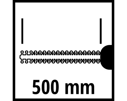Symbol für ein 500 Millimeter langes Kabel