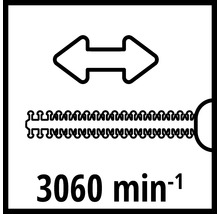 Oszillierende Bewegung und 3060 Umdrehungen pro Minute
