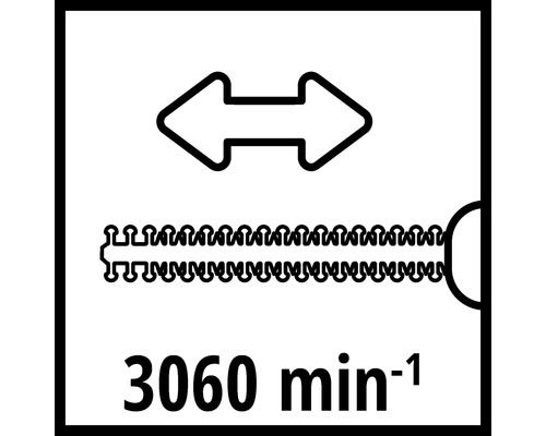 Oszillierende Bewegung und 3060 Umdrehungen pro Minute