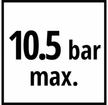 Maximaler Druck 10.5 Bar