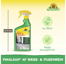 Neudorff Finalsan AF Wege- und Fugenreiniger Sprühflasche, Höhe 27,9 Zentimeter, für 10 Quadratmeter, nicht bienengefährlich, Neudorff Logo.