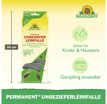 Neudorff Permanent Ungeziefer Leimfalle, 24 Zentimeter hoch, insektizidfrei, sicher für Kinder und Haustiere, ganzjährig einsetzbar, Neudorff Logo.