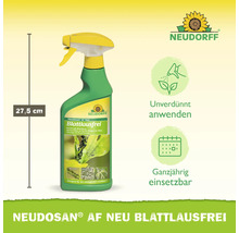 Neudorff Neudosan AF Neu Blattlausfrei Sprühflasche, Höhe 27,5 Zentimeter, unverdünnt anwenden, ganzjährig einsetzbar, Neudorff Logo.