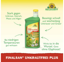 Neudorff Finalsan UnkrautFrei Plus Unkrautvernichter ohne Glyphosat, wirkt bis in die Wurzel, wirksam bei niedrigen Temperaturen.
