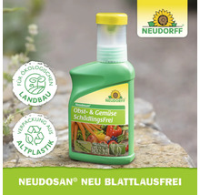 Neudorff Neudosan Obst- und Gemüse Schädlingsfrei in einer Flasche aus Altplastik, geeignet für den ökologischen Landbau gegen Blattläuse.