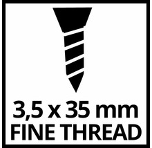 Feingewinde 3,5 mal 35 Millimeter