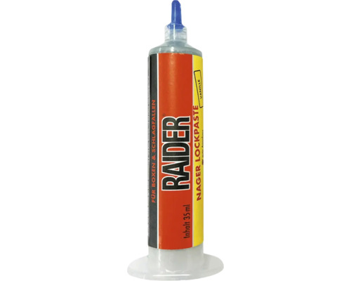 Eine Tube Raider Nager Lockpaste mit Vanillearoma in einer 35 Milliliter Packung für die Schädlingsbekämpfung.