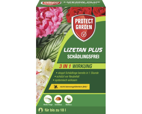 Protect Garden Lizetan Plus Schädlingsfrei Pflanzenschutzmittel zur Bekämpfung von Weißen Fliegen, Schildläusen und Blattläusen.