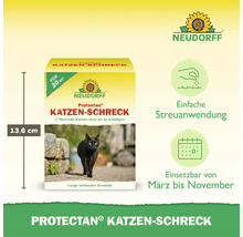Neudorff Protectan Katzenschreck Granulat zur Katzenabwehr für 20 Quadratmeter, 13,6 Zentimeter hoch, geeignet von März bis November.