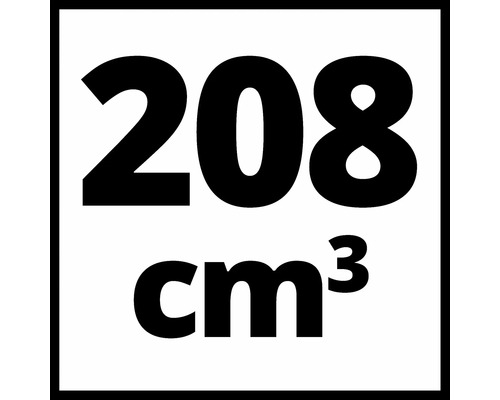 Symbol für einen Hubraum von 208 Kubikzentimeter
