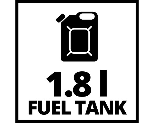 Symbolbild für einen Kraftstofftank mit einem Fassungsvermögen von 1,8 Liter.