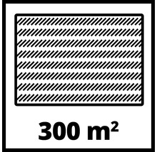 Symbol für eine Flächenabdeckung von 300 Quadratmetern