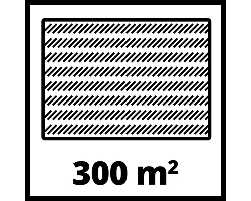 Symbol für eine Flächenabdeckung von 300 Quadratmetern
