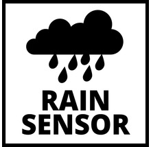 Symbol für Regensensor mit einer Wolke und Regentropfen