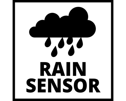 Symbol für Regensensor mit einer Wolke und Regentropfen