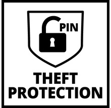 Symbol fuer Diebstahlschutz durch PIN Sicherung