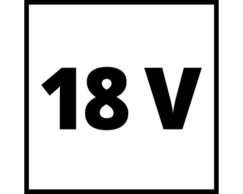 Symbol fuer 18 Volt Spannung fuer Elektrowerkzeuge