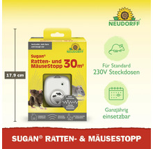 Neudorff Sugan Ratten- und Mäusestopp Ultraschallgerät für Innenräume zur Vertreibung von Nagern für 230 Volt Steckdosen.