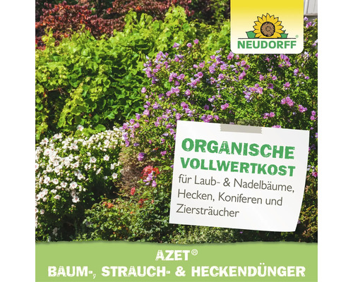 Neudorff Azet Baum-, Strauch- & Heckendünger für eine organische Vollwertkost von Bäumen, Hecken und Ziersträuchern im Garten.