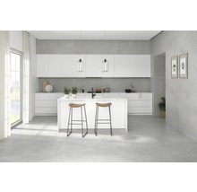 Feinsteinzeug Bodenfliese Discreet Gris Pulido 80x160 cm glänzend rektifiziert