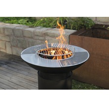 Westmann Feuerstelle mit Grillfunktion Edelstahl schwarz