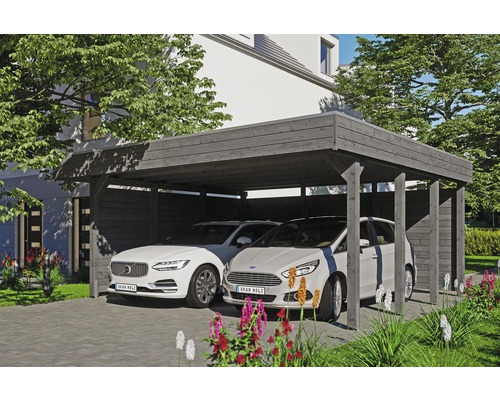 HORNBACH | Doppelcarport AT SKAN Friesland Set 3 inkl. HOLZ