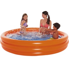 Planschbecken Kinderpool Kinder Aufstellpool 3-Ring-Pool orange