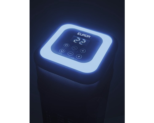 Eurom Heizlüfter mit digitaler Anzeige und Bedienelementen