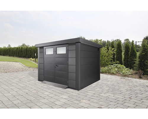 Gartenhaus Classico 3024 inkl. Regenrinne 318 x 288 cm granitgrau