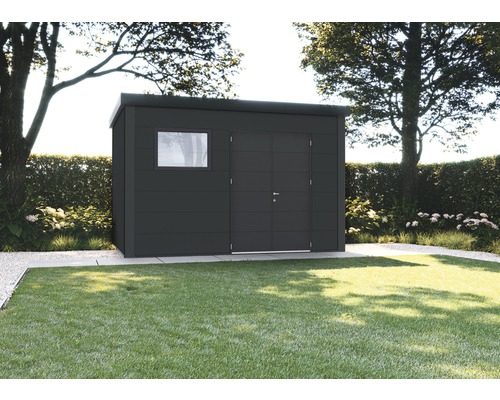 Gartenhaus Classico 3930 inkl. Regenrinne, Fenster 408 x 318 cm granitgrau Gartenhaus Classico 3930 inkl. Regenrinne, Fenster 408 x 318 cm granitgrau