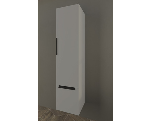 Hoher Badezimmerschrank mit einer Tür und einer Schublade