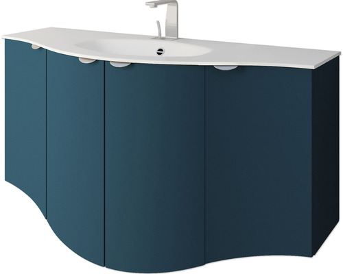 Waschtischunterschrank mit Waschbecken und Armatur