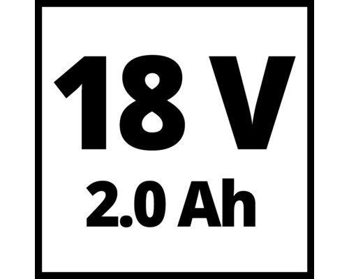 18 Volt, 2.0 Amperestunden Akkuinformation