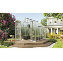 Gewächshaus Vitavia Olymp 8300 Hohlkammerplatten 4 mm 257 x 324 cm silber