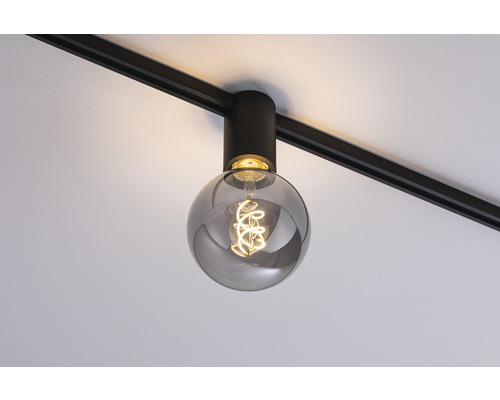 Schienenstrahler mit runder Lampe