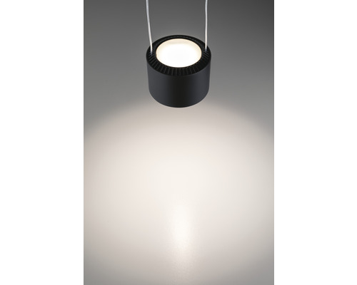 Schwarze Hängeleuchte für den Innenbereich