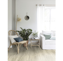 Vinyl-Diele Gerflor Senso Premium Eiche natur hell selbstliegend 184x1219x4 mm