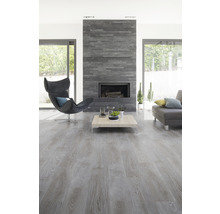 Vinyl-Diele Gerflor Senso Premium Eiche grau selbstliegend 184x1219x4 mm