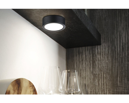 LED Aufbauleuchten-Set Pukk 3,5 W Ø 65 mm schwarz 3 Stk. LED Aufbauleuchten-Set Pukk 3,5 W Ø 65 mm schwarz 3 Stk.