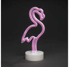 Flamingo Neonleuchte auf Sockel