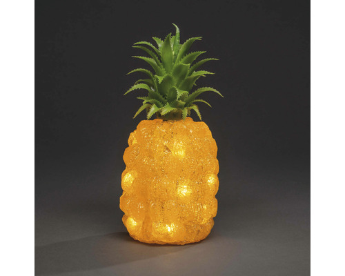 Ananas-Dekoleuchte mit Blattkrone