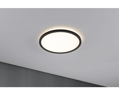 LED Panel Auria 1 x 16 W 3000 K Ø 29,3 cm schwarz
