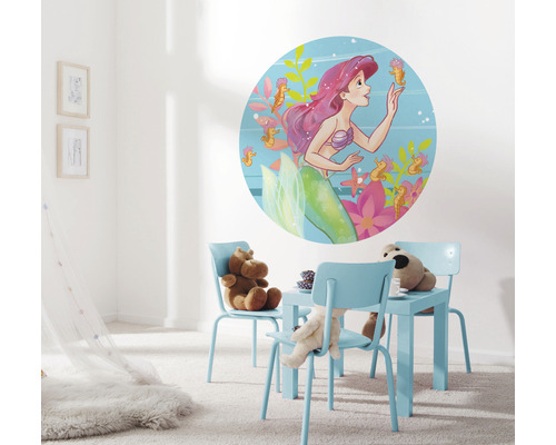 Kinderzimmer mit Wandtattoo Meerjungfrau, Tisch und Stühlen