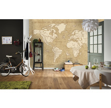 Fototapete Vlies IAX10-0027 Into Adventure Vintage World Map 10-tlg. 500 x 280 cm