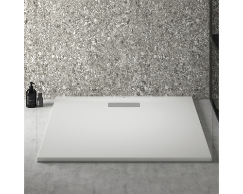 Rechteckige Duschwanne mit flachem Design und Abdeckung