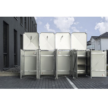 Mülltonnenbox HIDE 4-fach 240 l 278,8 x 80,7 x 115,2 cm grau
