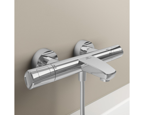 Aufputz-Brausearmatur mit Thermostat aus Metall