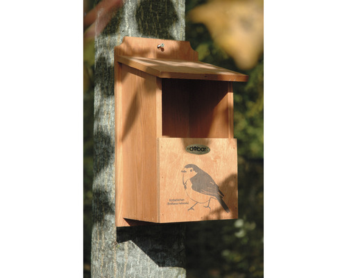Holz Vogelhaus für den Aussenbereich am Baum montiert