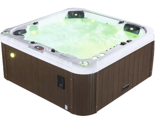 Quadratischer Whirlpool mit Beleuchtung